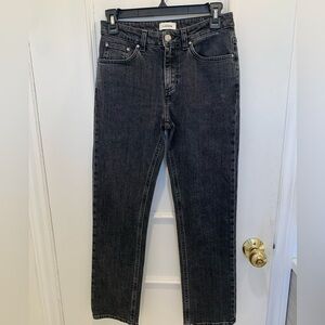 Toteme Black Straight Leg Jeans